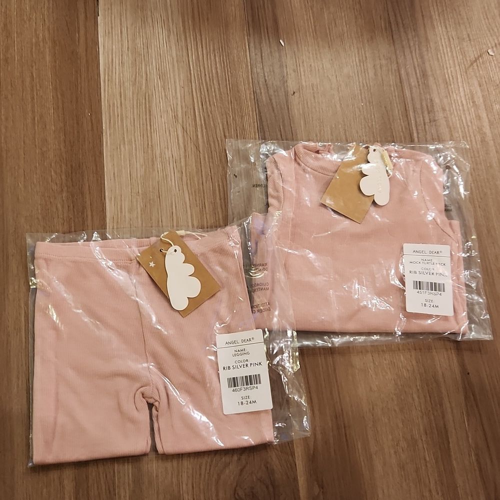🔥clearance🔥Rib Pink shirt and Legging set